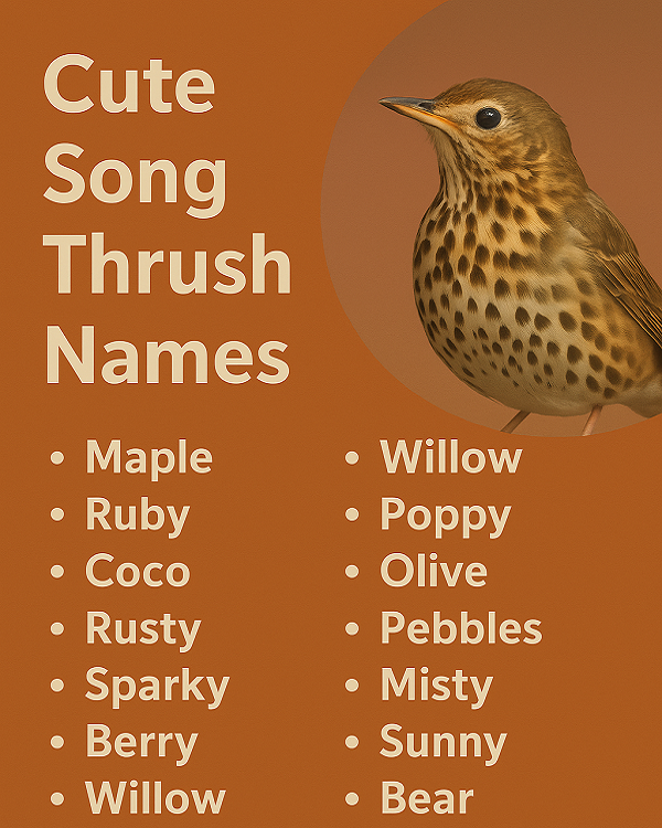 Cute Song Thrush Names