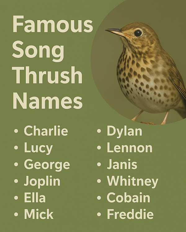 Famous Song Thrush Names